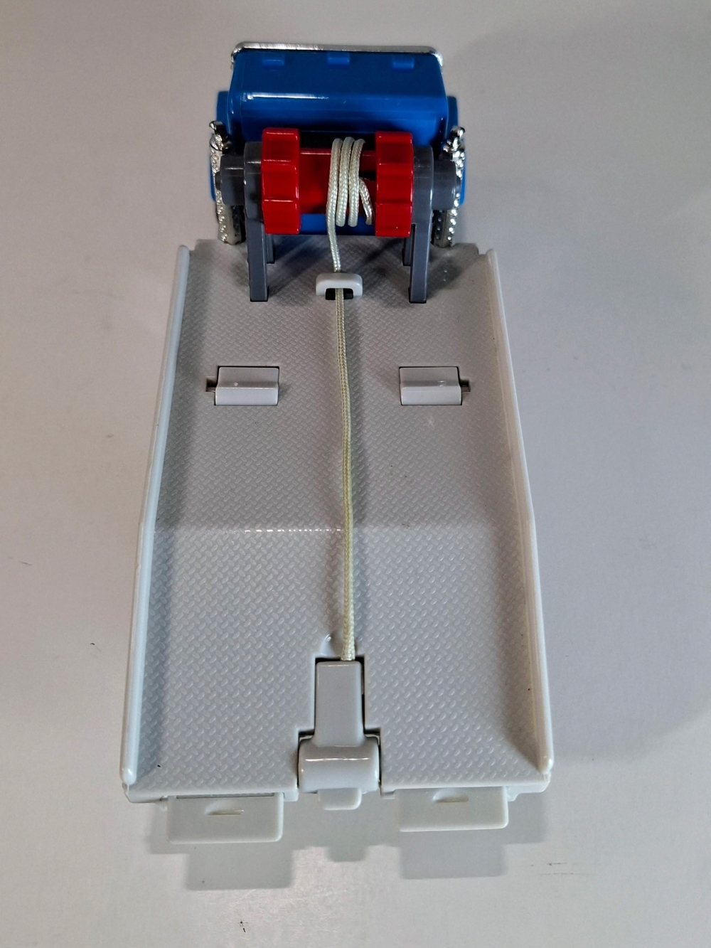 Blue Die-Cast Toy Truck with Chrome Accents for Kids - Picture 6 of 10